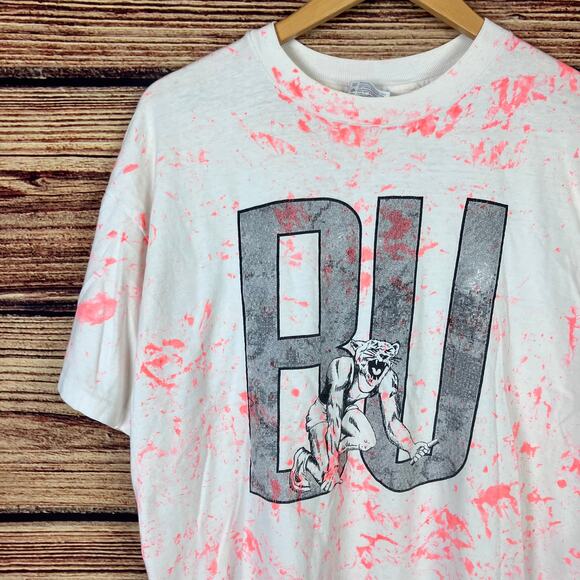 Vintage 1990s Baker University Wildcats College T-shirt - Picture 7 of 9